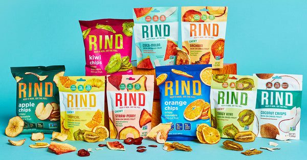 Skin-On Dried Fruit by Rind — brand photography