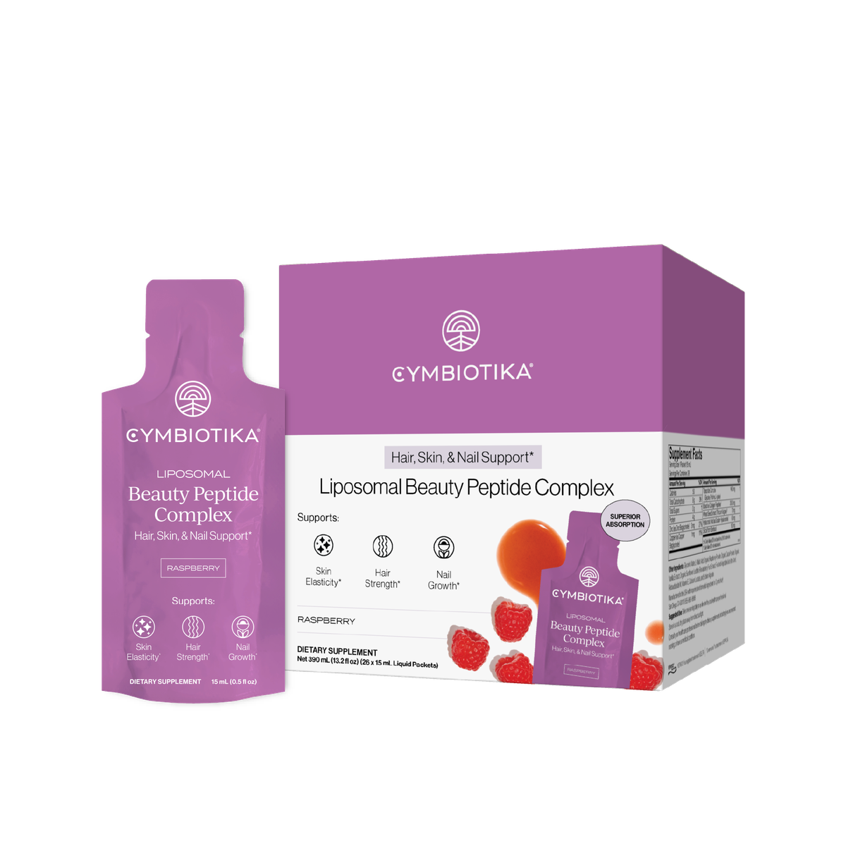 Liposomal Pouches by Cymbiotika — brand photography