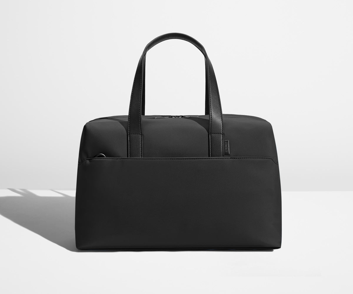 The Everywhere Bag in Jet Black by Away — brand photography