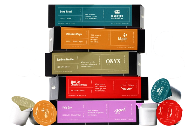 Mixed Roast Curated Box by Cometeer — brand photography