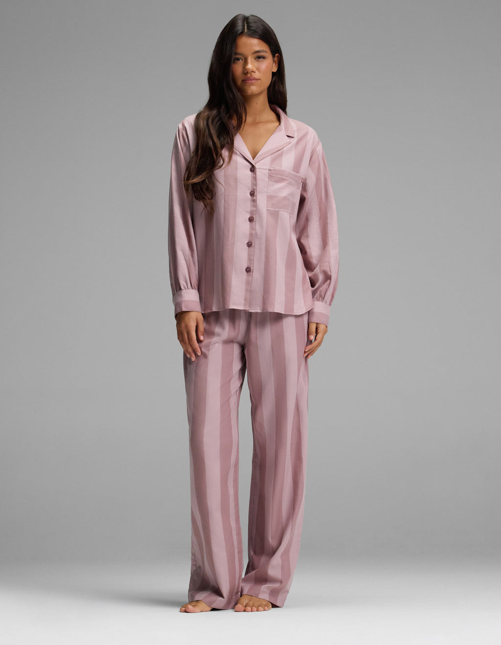 Women's Belmont Long Sleeve Pajama Set by Cozy Earth — brand photography