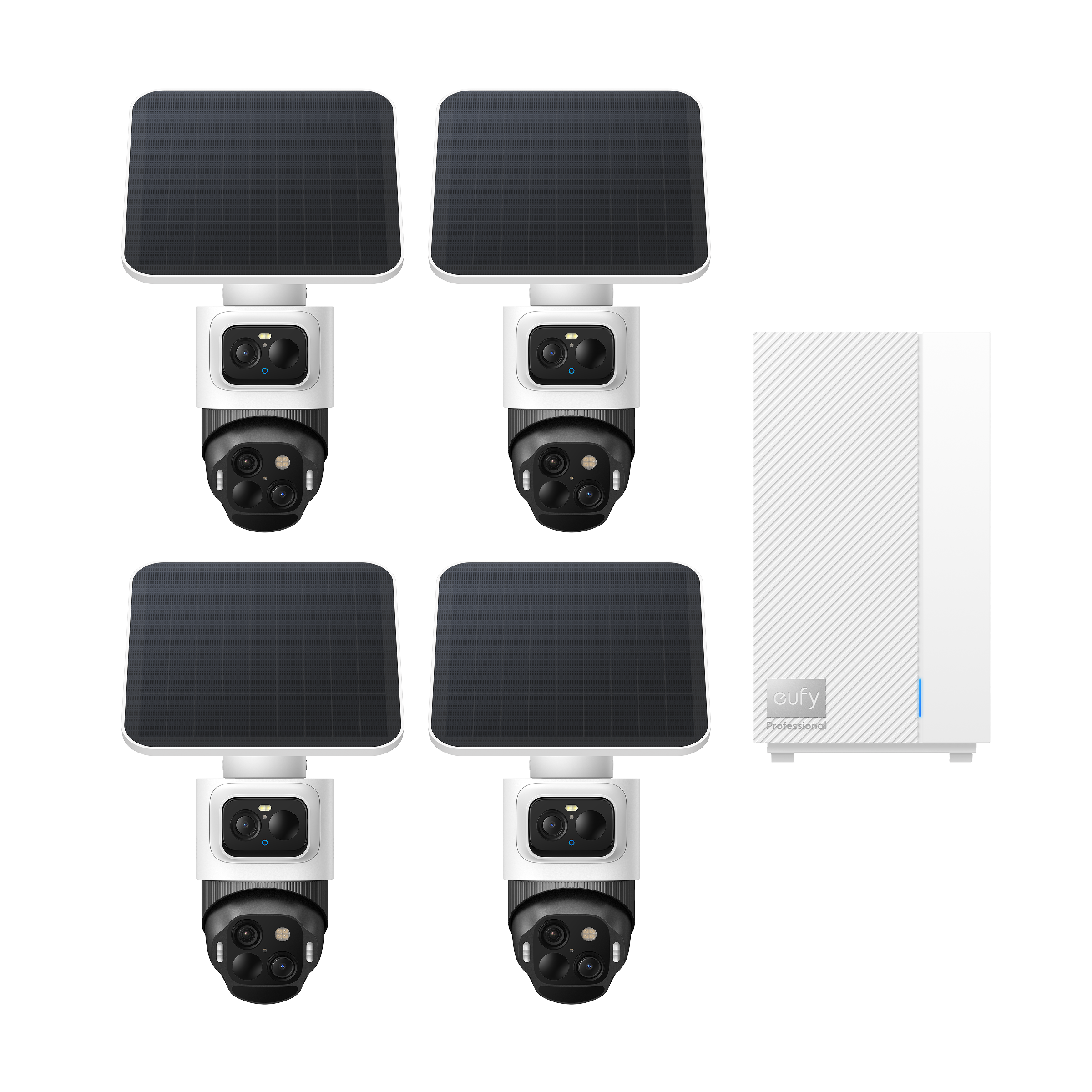eufyCam S4 (4-Cam Kit) + eufy HomeBase™ Professional S1 by eufy — brand photography