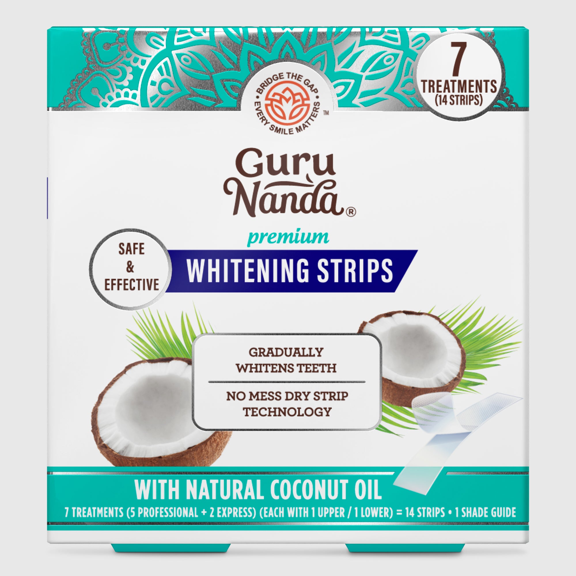 Whitening Strips by GuruNanda — brand photography