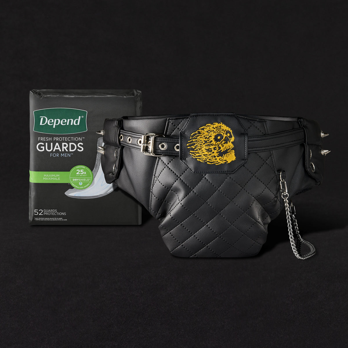 Pit Diaper by Liquid Death — brand photography