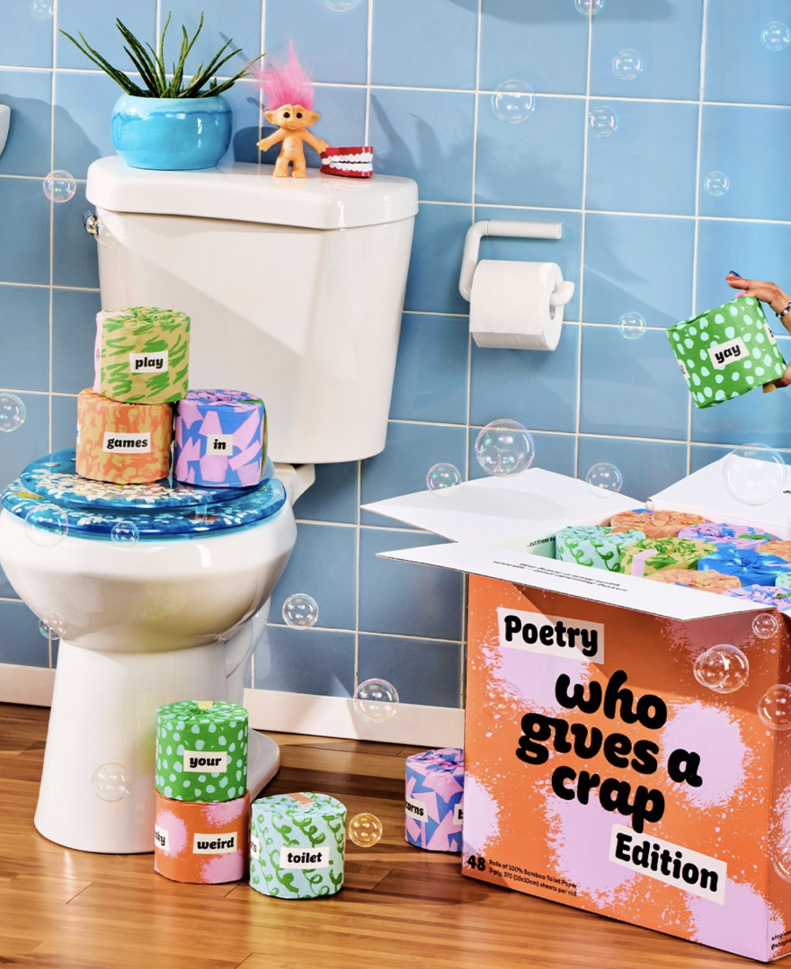 Your toilet-roll stack becomes a poem.